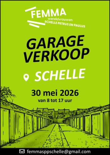 Garageverkoop Schelle 30 mei 2026