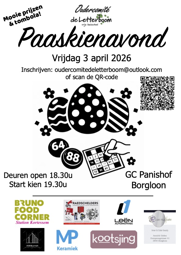 Paaskienavond t.v.v. VBS De Letterboom Jesseren