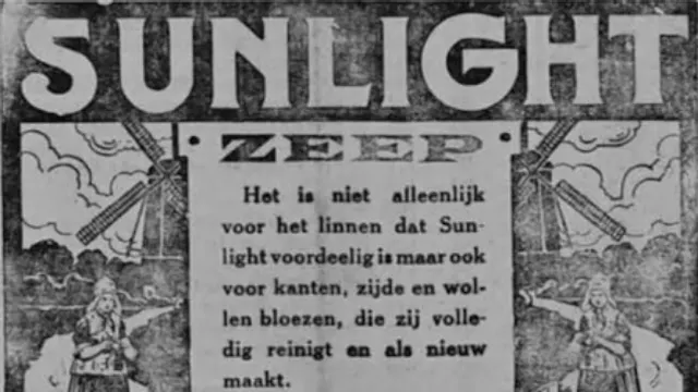 Reclame sunlight zeep