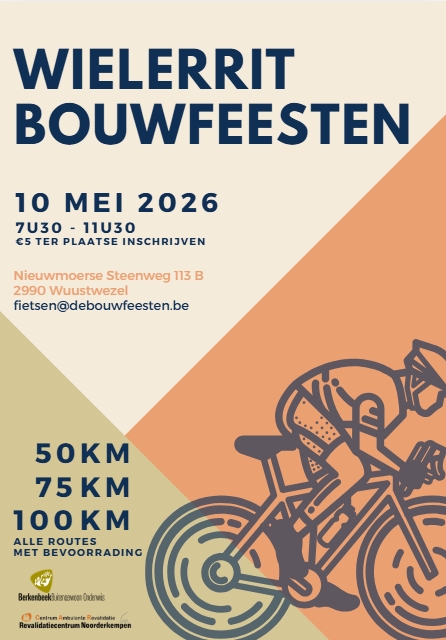 Flyer wielerrit bouwfeesten