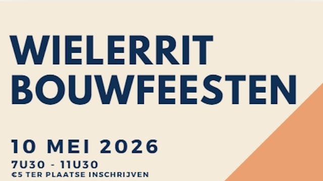 Flyer wielerrit bouwfeesten