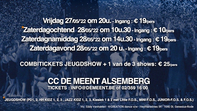 20 jaar K-CREATION dance met X X Show(s)
