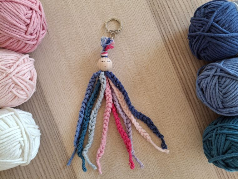 octopussleutelhanger wol