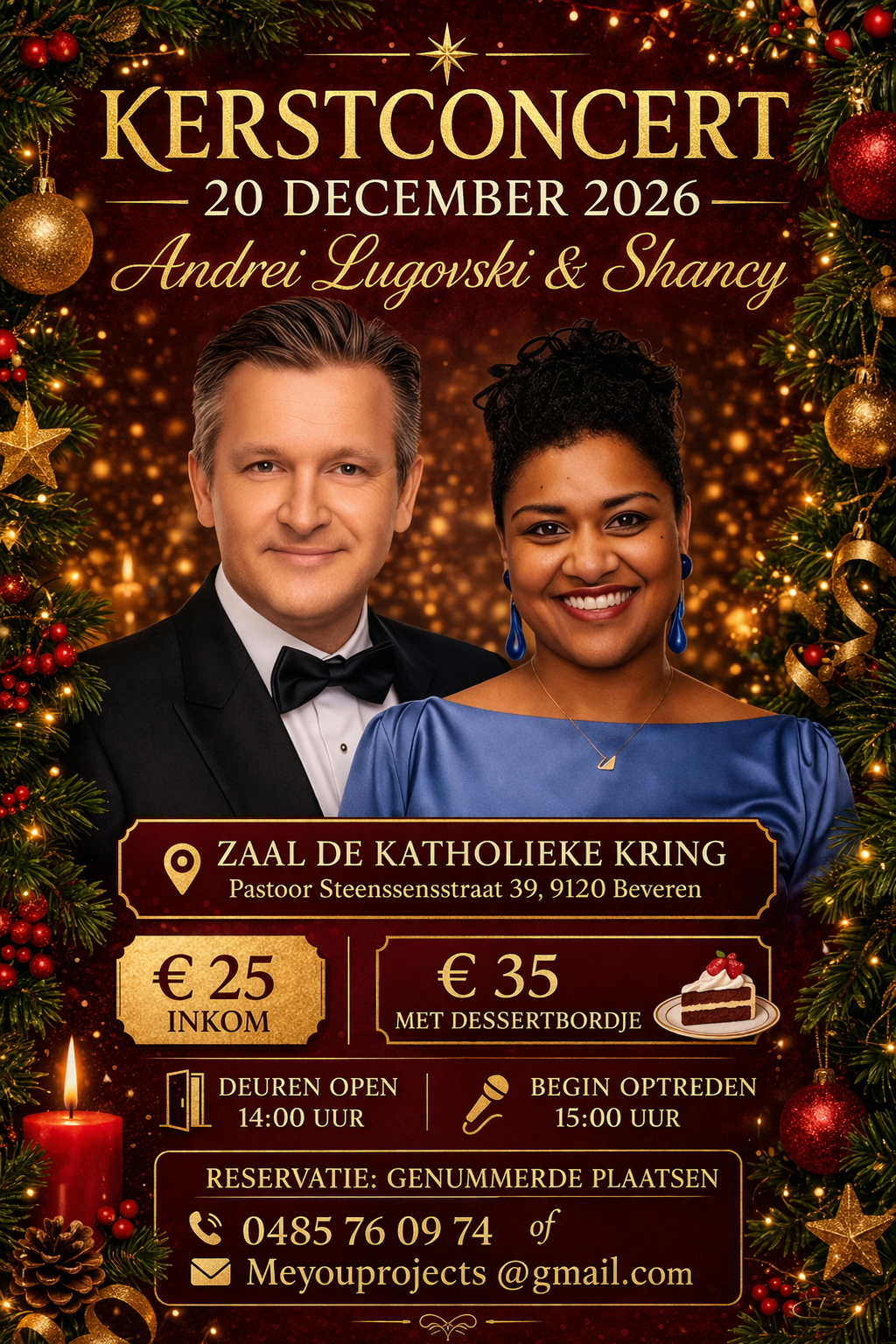 Kerstconcert Andrei Lugovski en Shancy