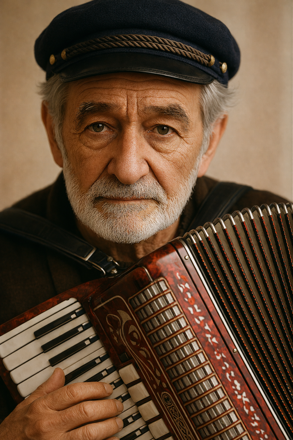 Zeeman met accordeon