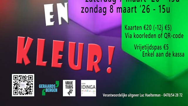 FLYER CONCERT 10 JAAR KLANK EN KLEUR