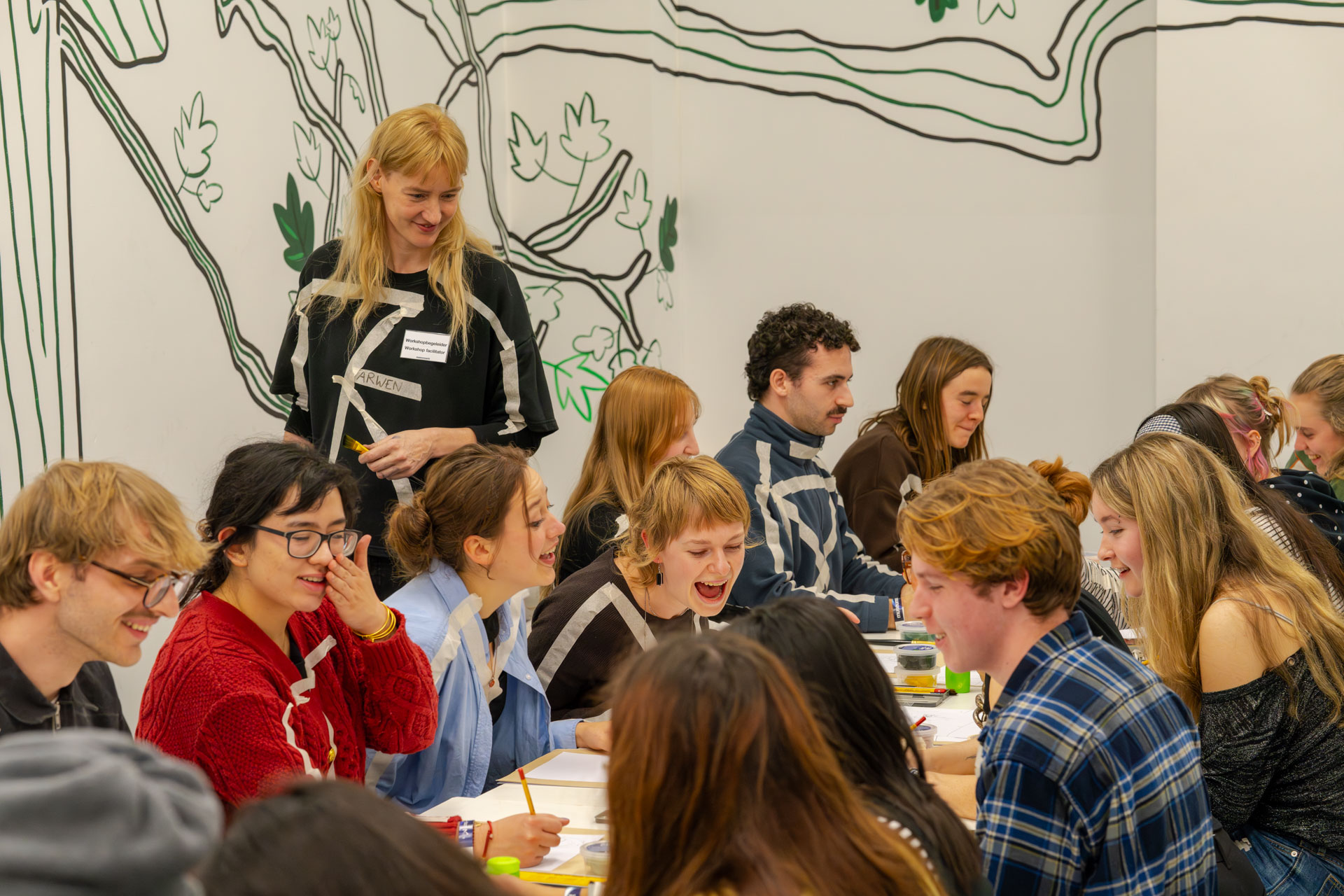 Bezoekers tijdens museumnacht in M Leuven