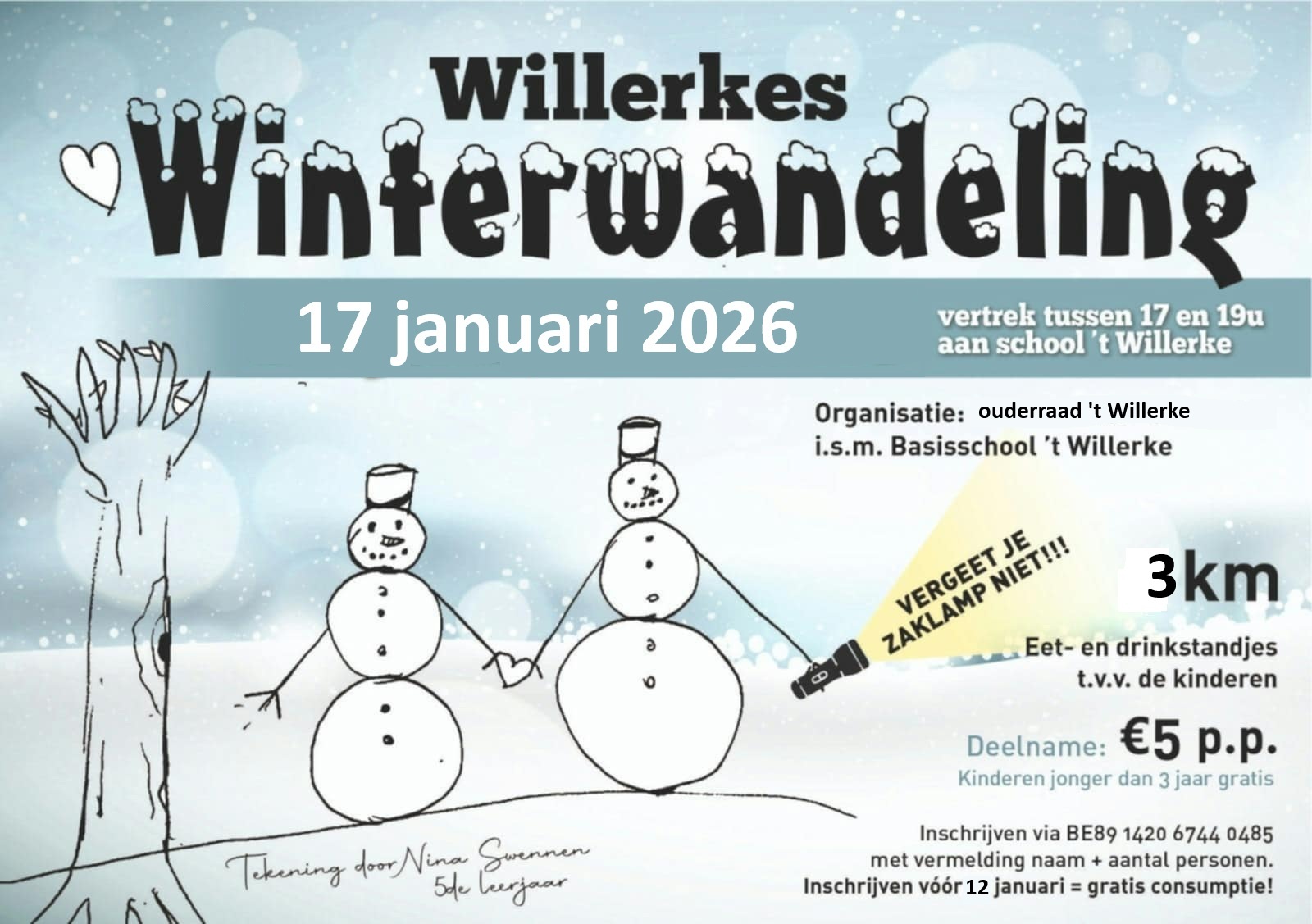 Kom mee het verhaal ontdekken over de kristal van de seizoenen tijdens onze winterwandeling!