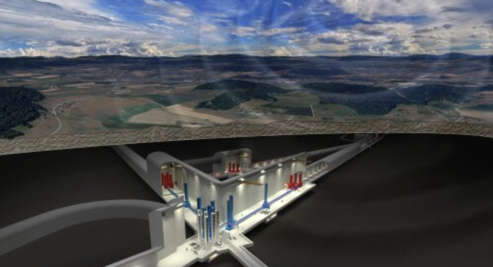 Mogelijke Einsteintelescoop op het drie-landenpunt 