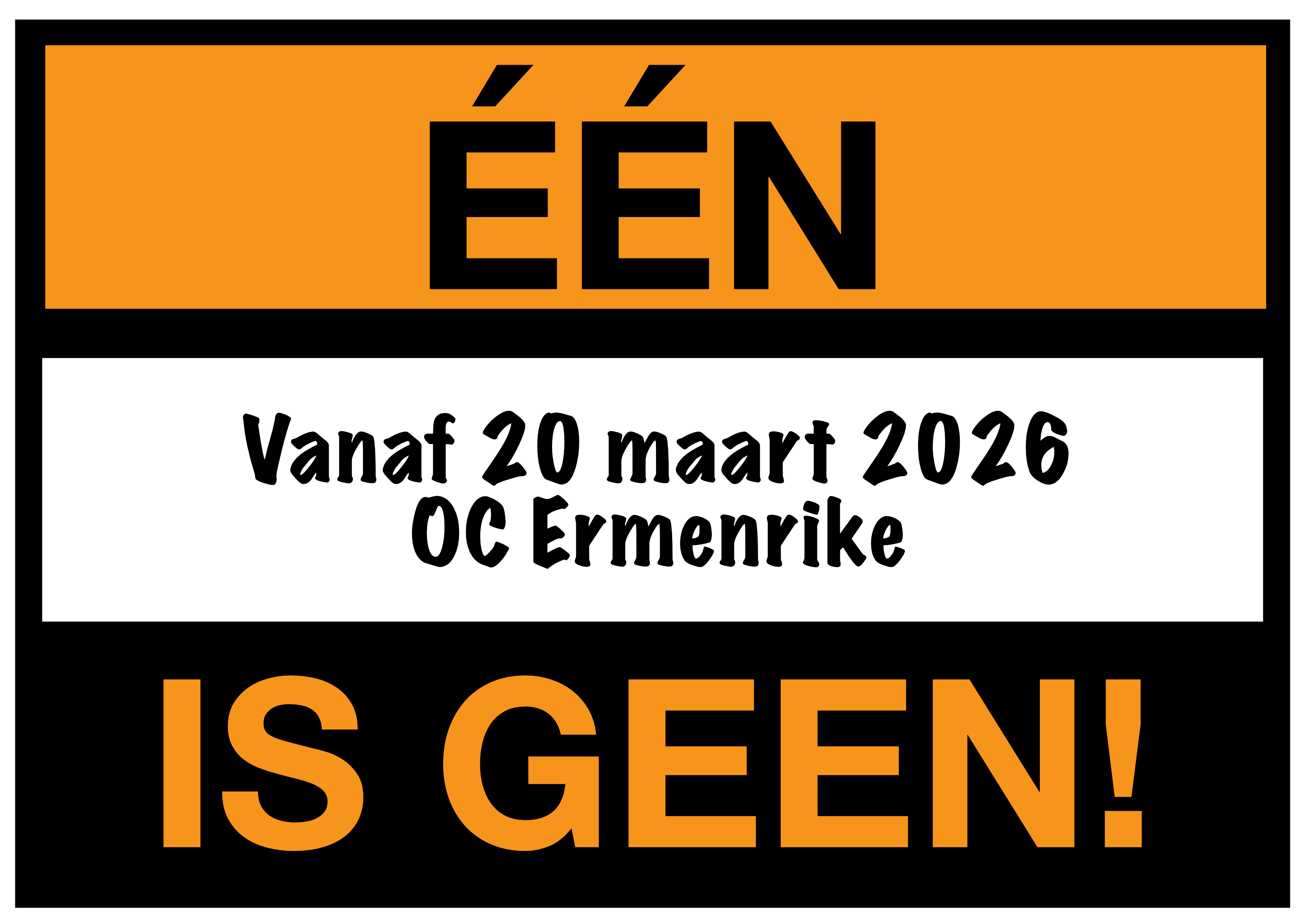 Promoafbeelding Eén is geen