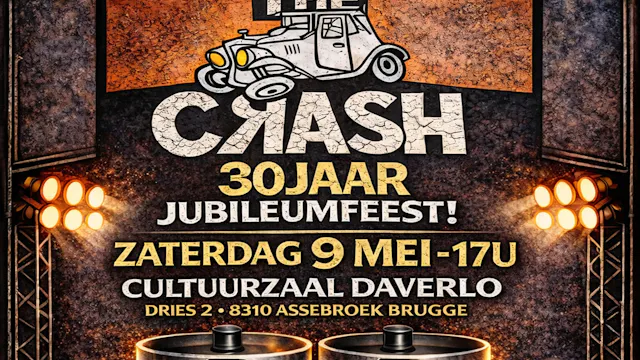 Affiche 30 jaar Rock-café The Crash
