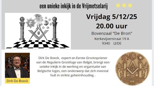 De Loge in België door Dirk De Boeck