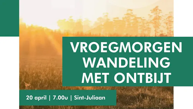 vroegmorgenwandeling