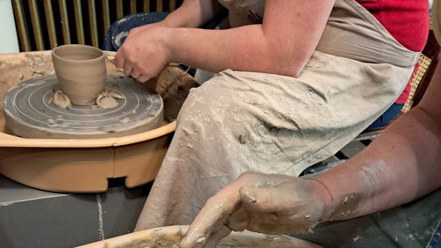 Keramiek4daagse PuurHelena Binkermolen potten draaien