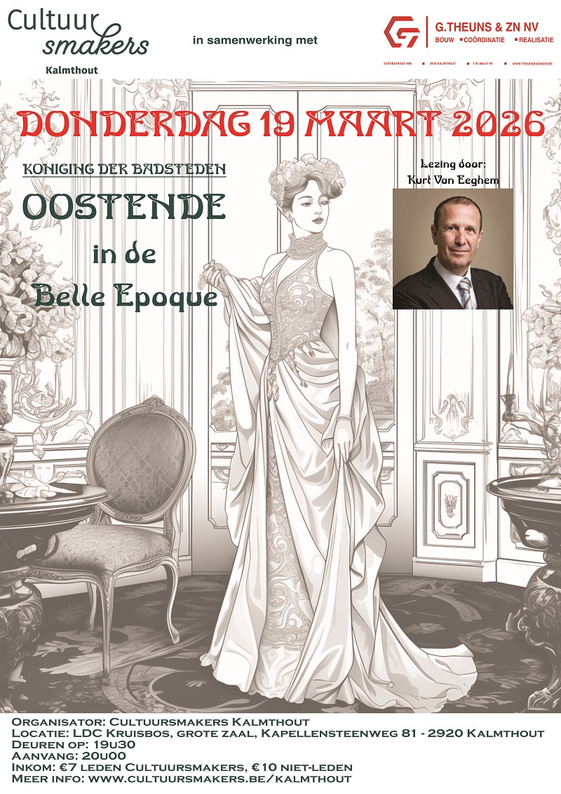 OOSTENDE BELLE EPOQUE.LEZING DOOR KURT VAN EEGHEM.