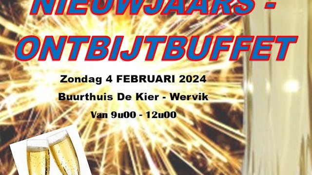 Flyer Nieuwjaarsontbijt buffet