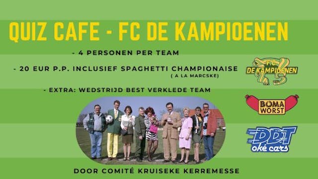 Quiz cafe FC De kampioenen