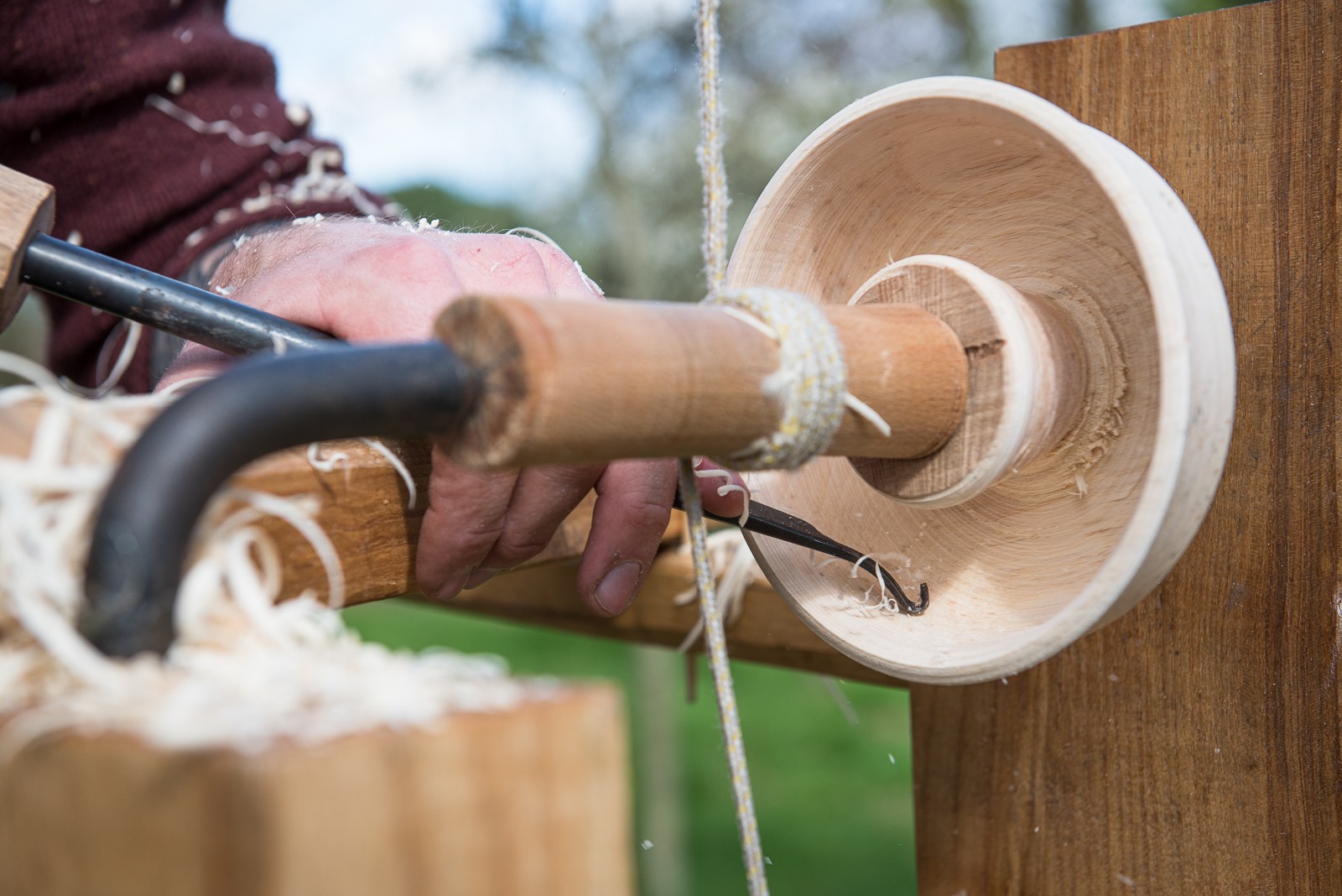 Voorbeeld houtdraaien