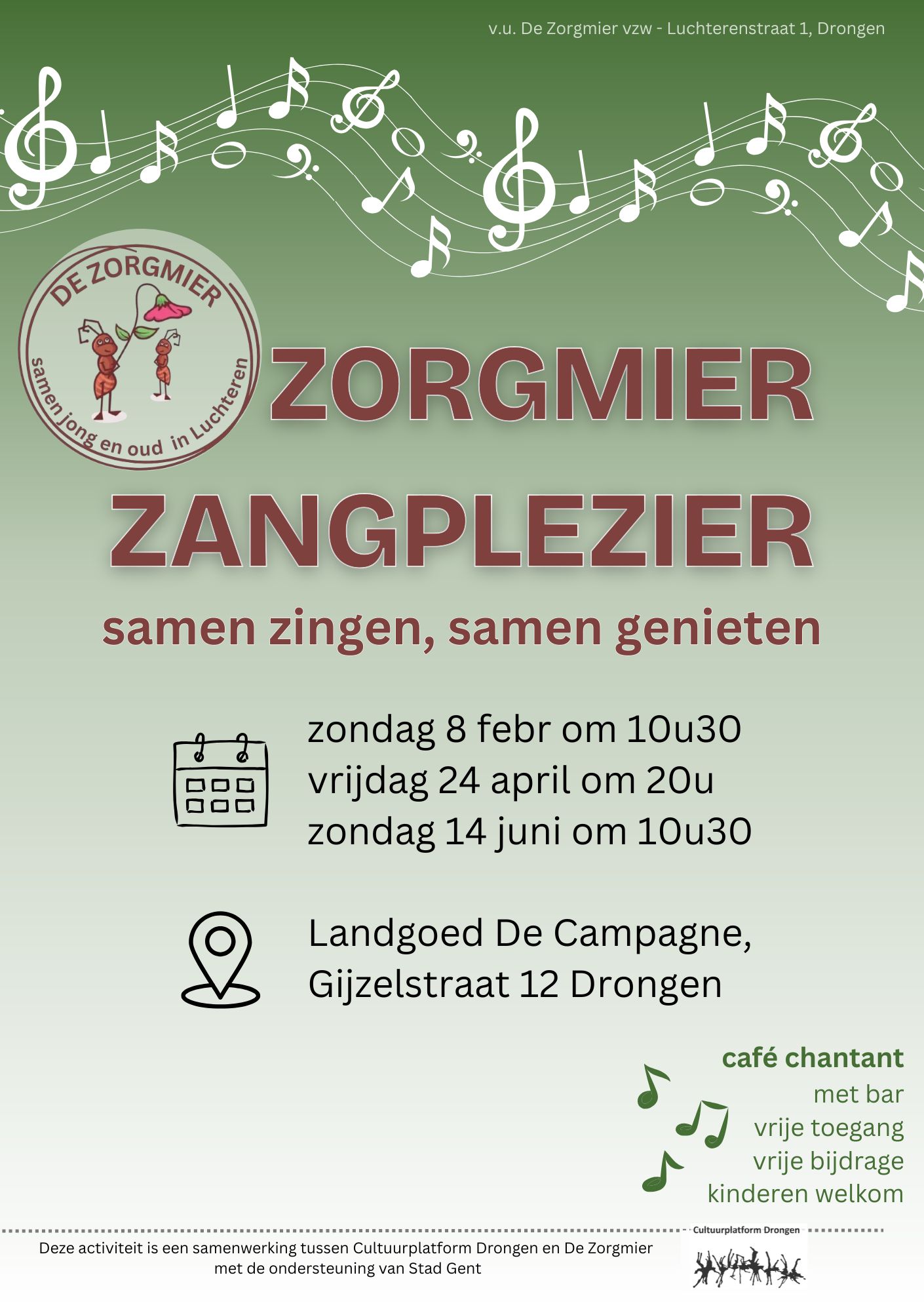 Zorgmier Zangplezier: café chantant voor jong en oud