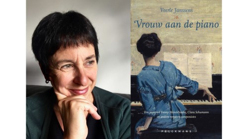 Veerle Janssens en haar boek 'Vrouw aan de piano'
