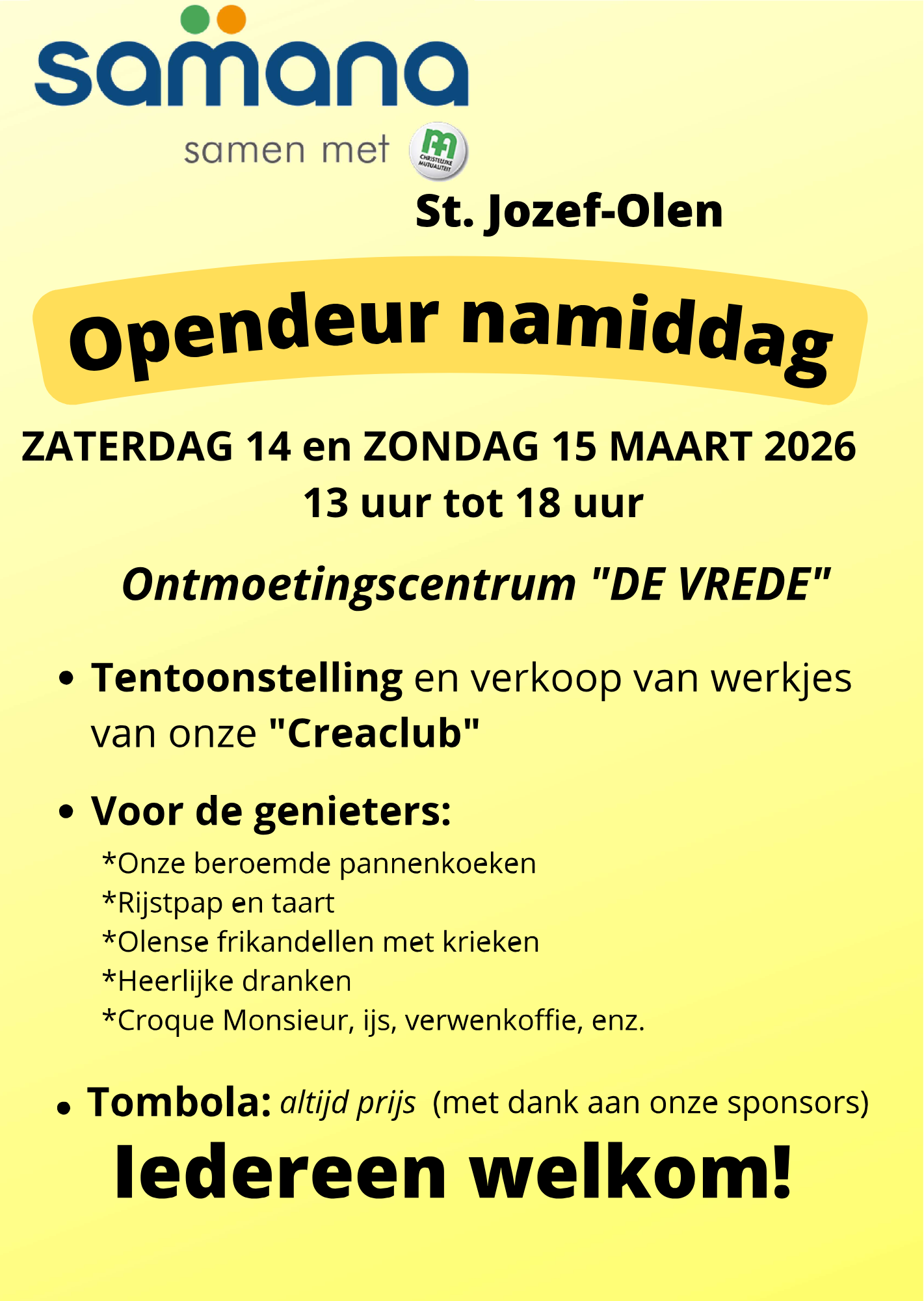 opendeurdagen en tentoonstelling Samana St-Jozef-Olen