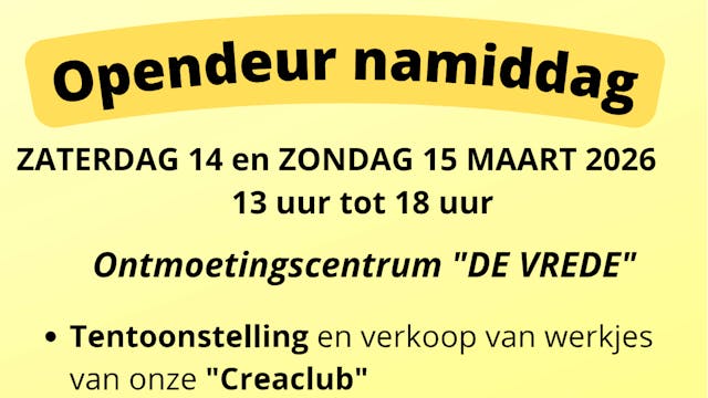 opendeurdagen en tentoonstelling Samana St-Jozef-Olen