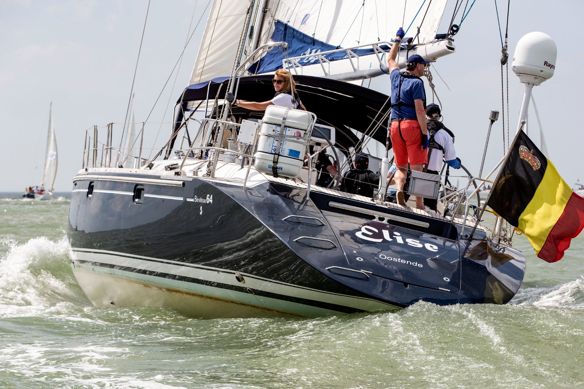 Elise op een regatta