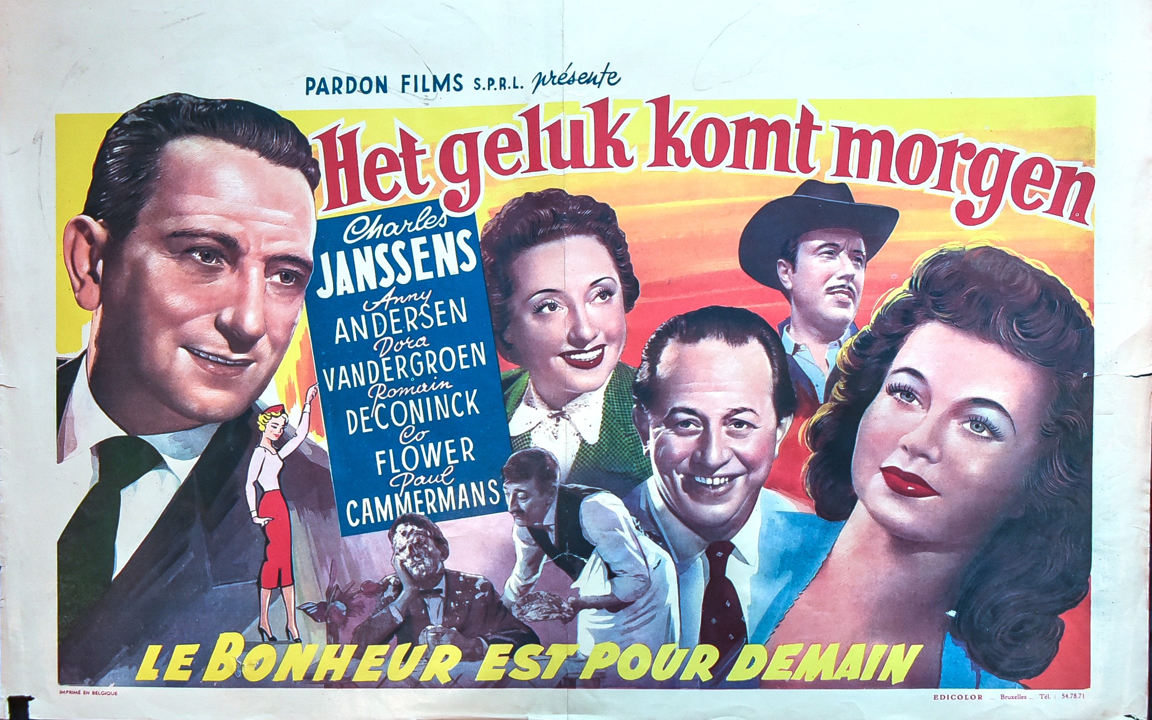 Filmposter Het geluk komt morgen