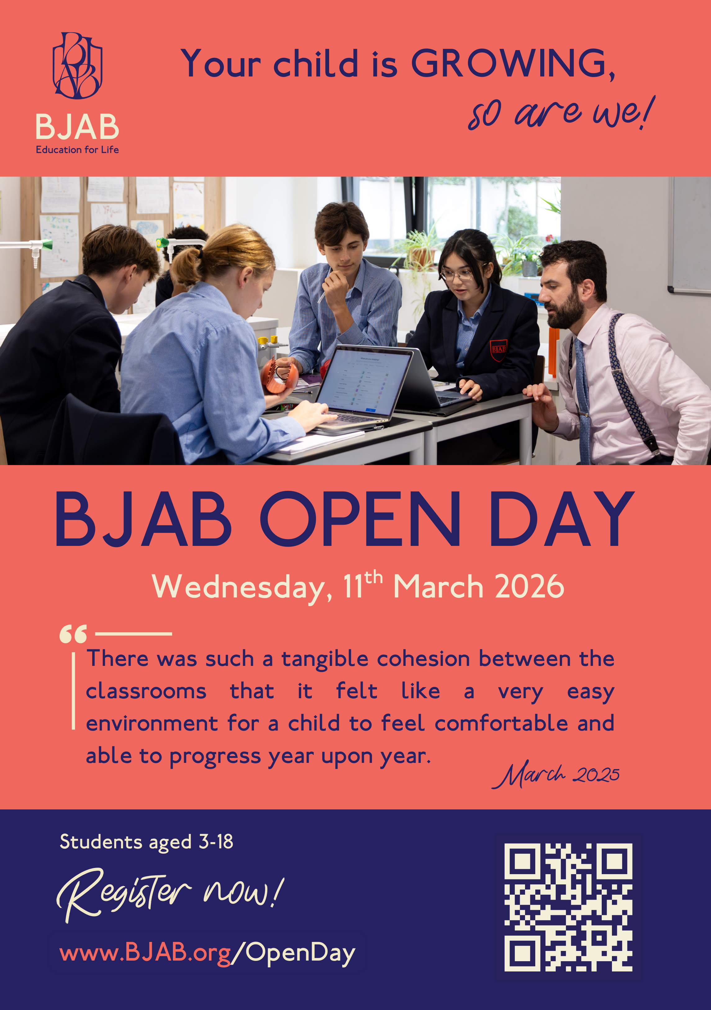 BJAB Open Day flyer