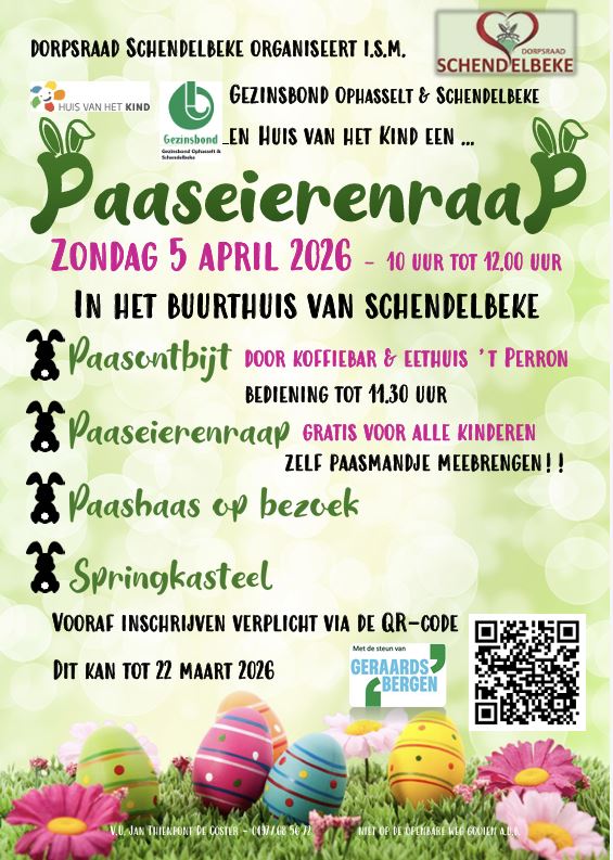 Paaseierenraap voor kinderen tot 10 jaar