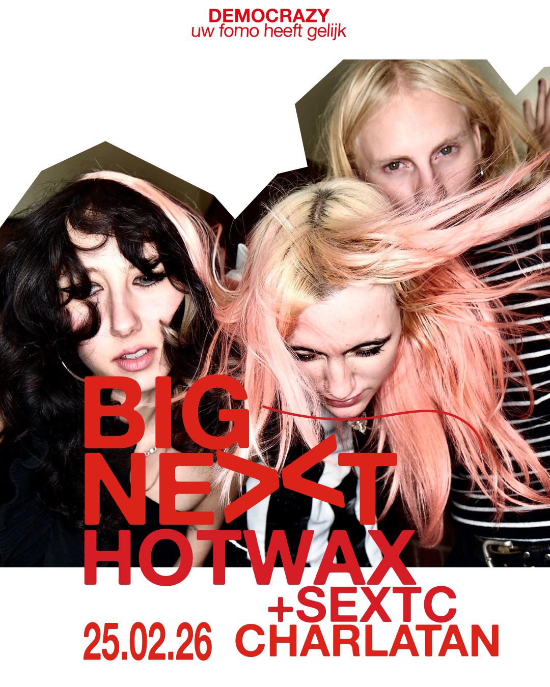 Verwacht een optreden dat alles loswrikt wat vast zit. Wild, eerlijk, een beetje chaotisch.