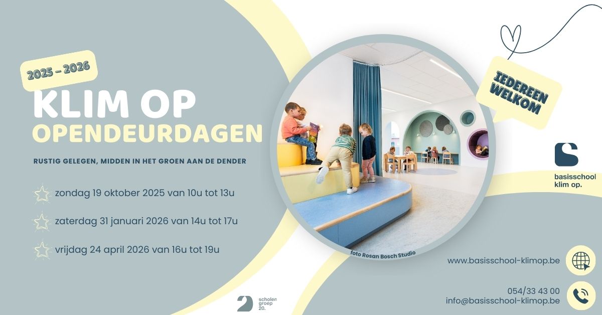 We organiseren meerdere opendeurmomenten. 