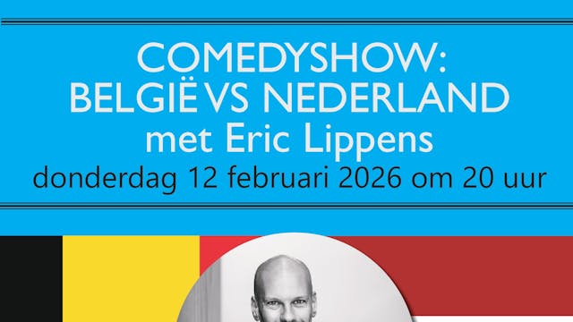 België vs Nederland: comedyshow met Eric Lippens