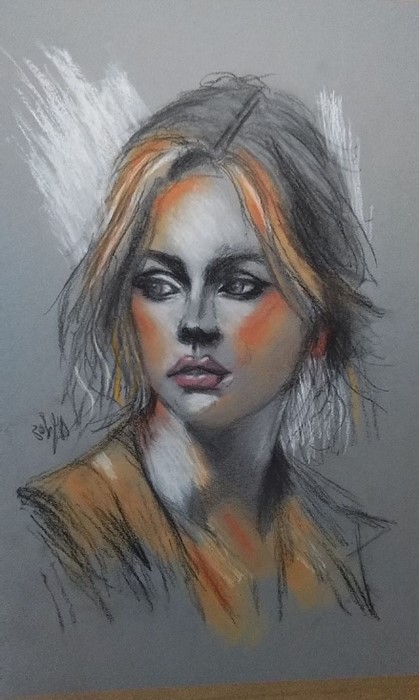Meisje in soft pastel