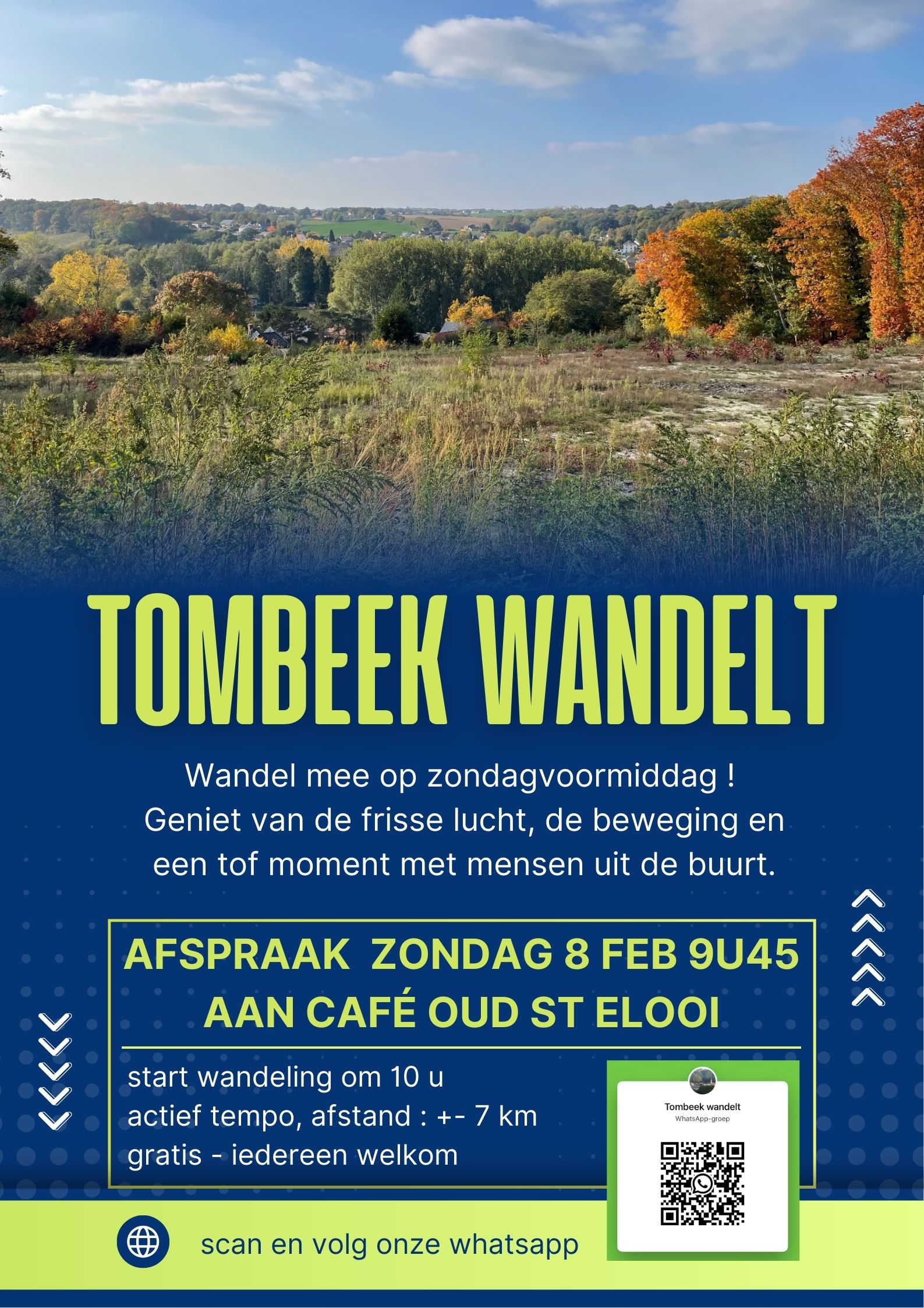 Kom mee wandelen en ontmoet mensen in Tombeek !