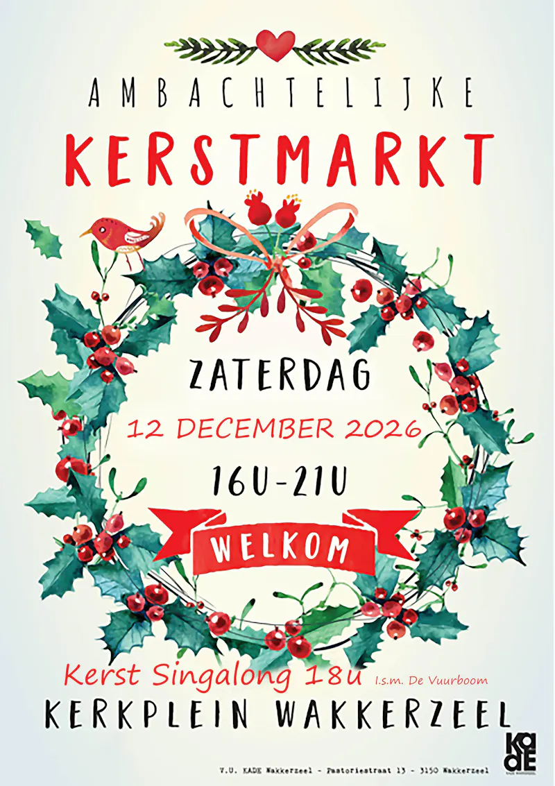 Ambachtelijke kerstmarkt Wakkerzeel