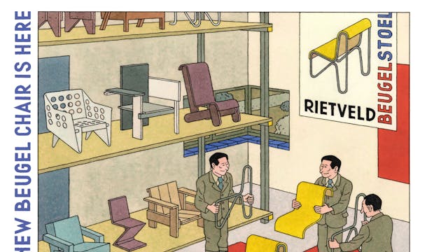 Joost Swarte, Beugel Chair, 2018 © Joost Swarte