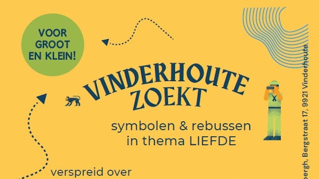 Aankondiging van de wandel- en zoektocht Vinderhoute zoekt