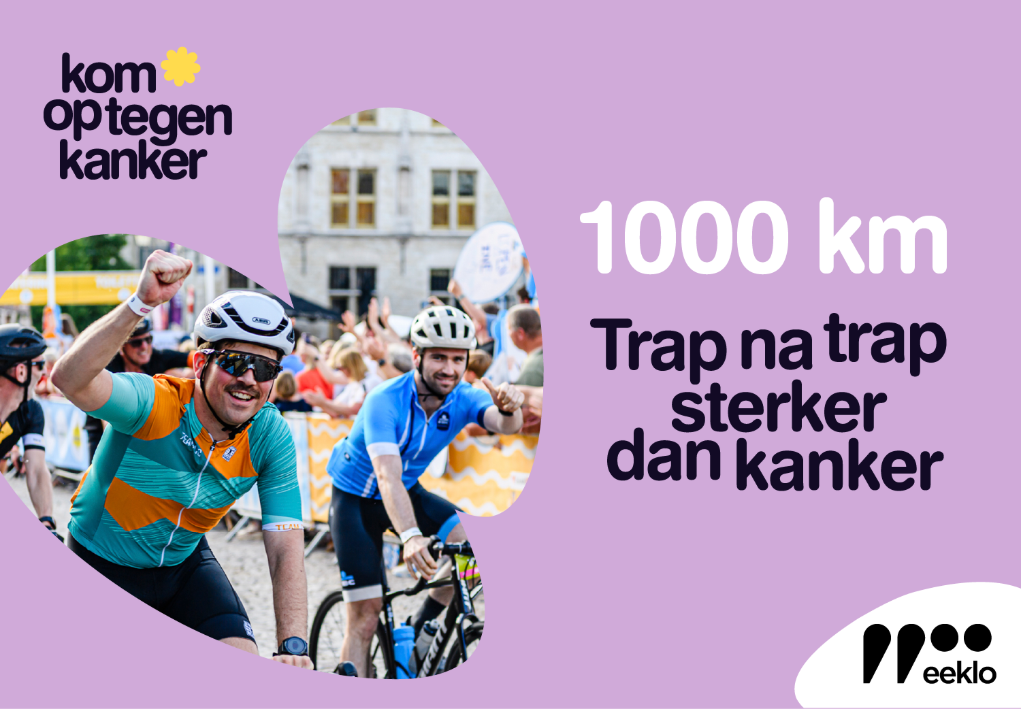 1000 km voor Kom op tegen Kanker