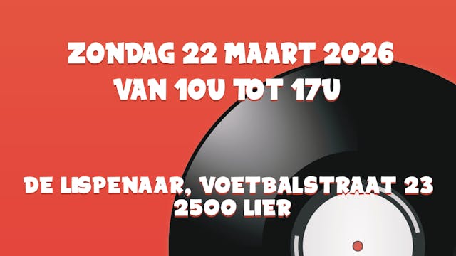 De affiche mag natuurlijk niet ontbreken...