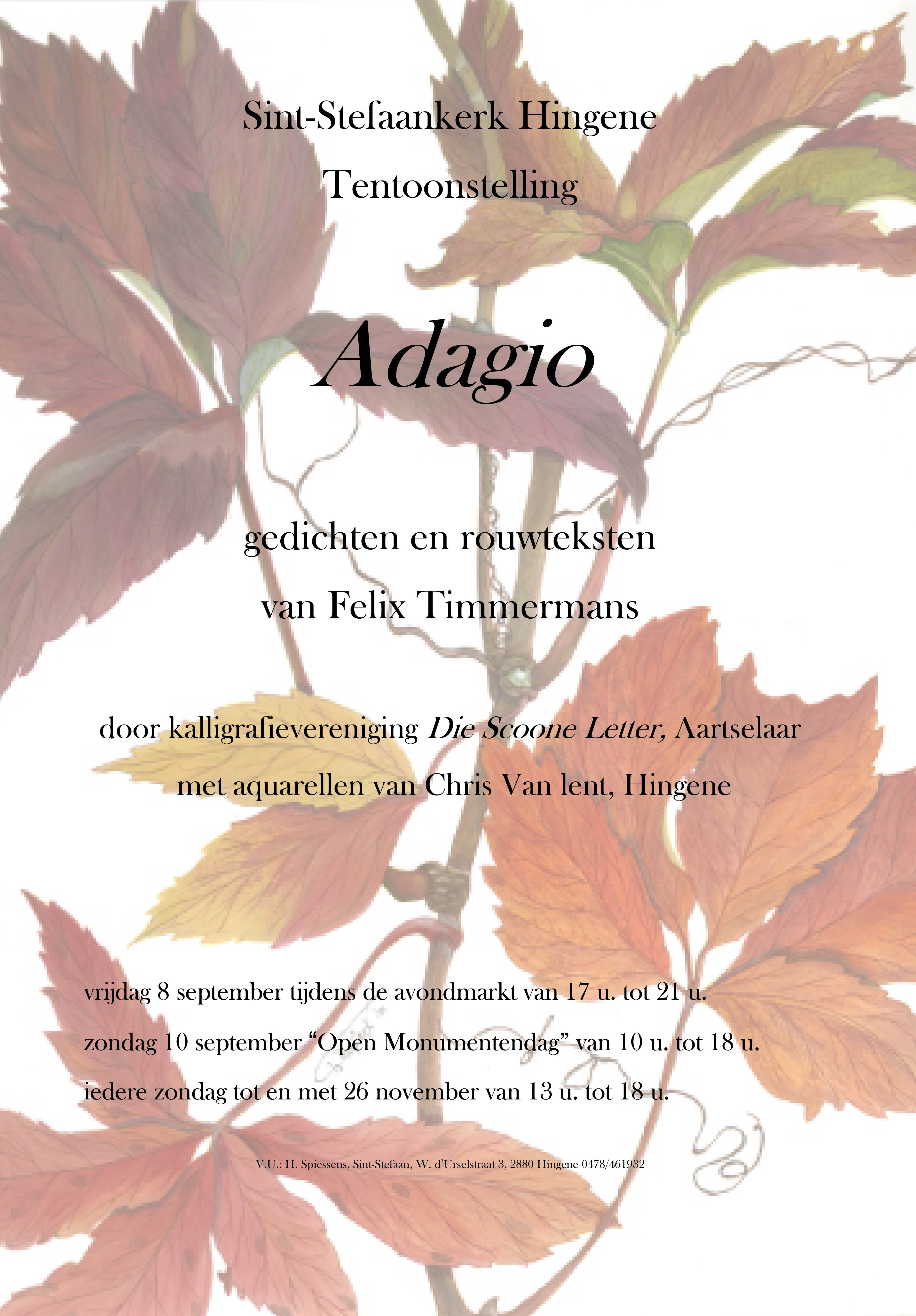 aquarel  met  aankondiging