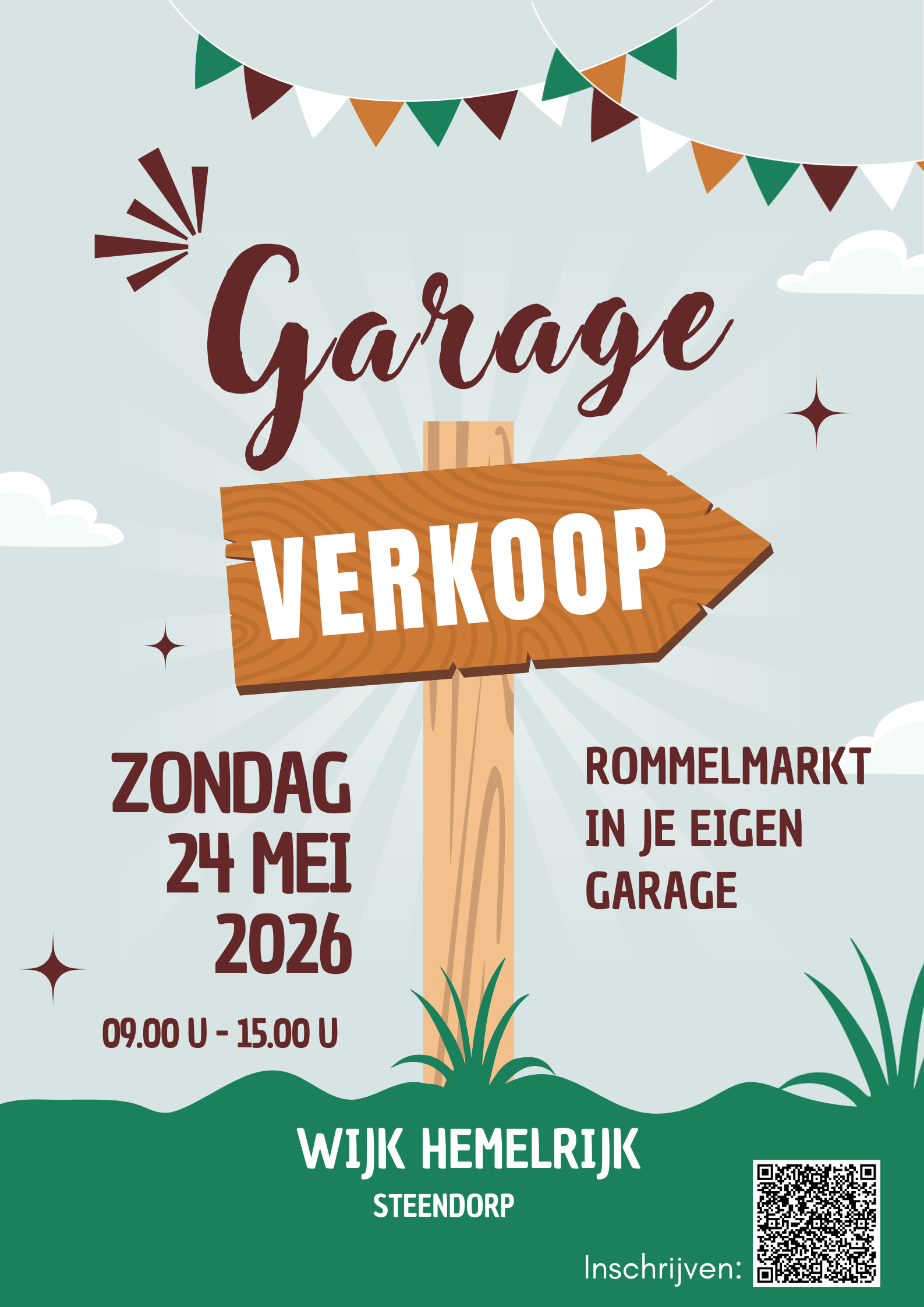Poster garageverkoop