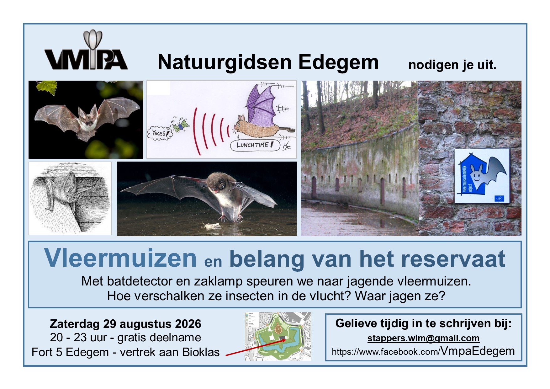 Uitnodigung - Vleermuizen en belang van het reservaat - 29 augustusi 2026