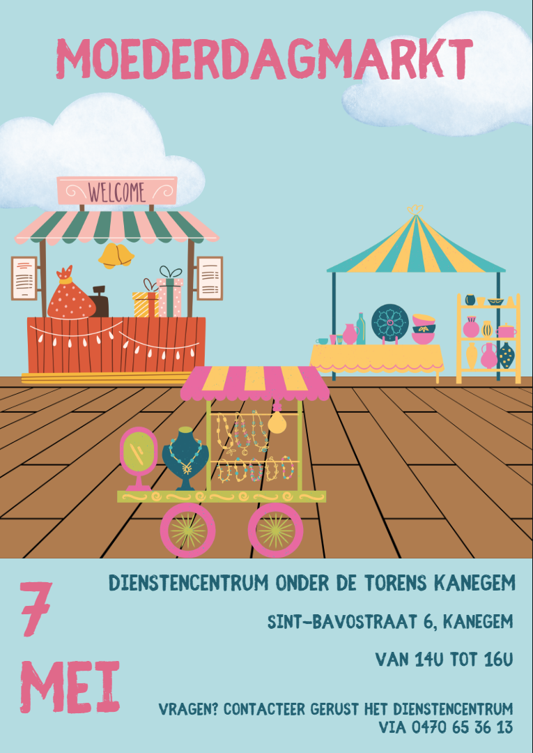 Moederdagmarkt in dienstencentrum onder de Torens Kanegem