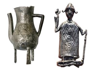 Enkele van de metalen vondsten die de metaaldetectoristen van Metaalstrijd vzw aan de oppervlakte brachten