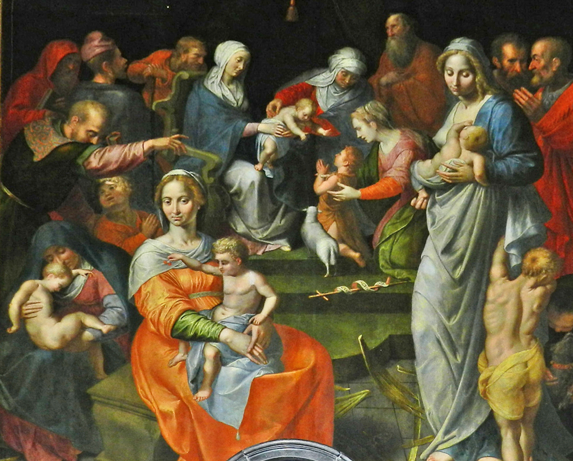 Schilderij uit de kerk van vrouwen en kinderen