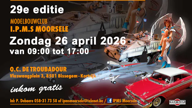 29e modelbouw tentoonstelling IPMS Moorsele