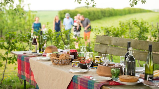 Lange tafel in Haspengouw