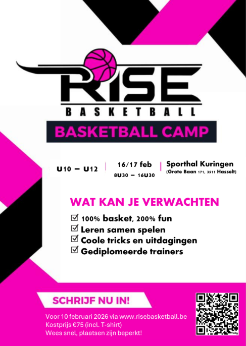 RISE Basketball camp krokusvakantie