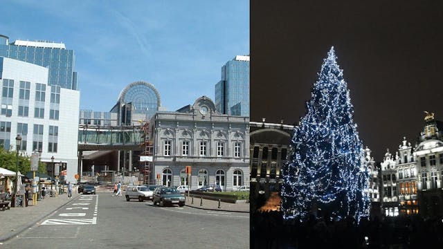 Europees Parlement Kerstmarkt Brussel